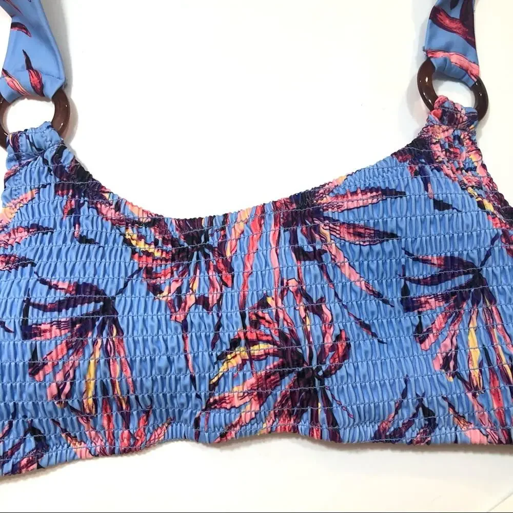 Jessica Simpson Palmy Days O-Ring Bandeau Swim Top